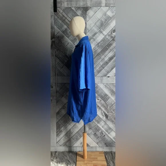 MICHAEL STARS NWOT CECILY DOUBLE GAUZE SHIRT DRESS - Picture 6 of 10